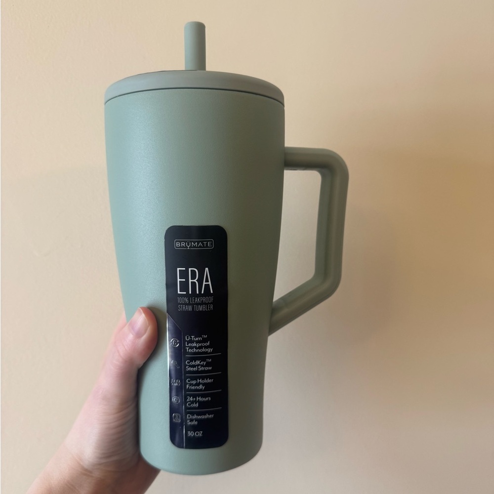 NWT Brumate ERA Leakproof Straw Tumbler - Sage Green